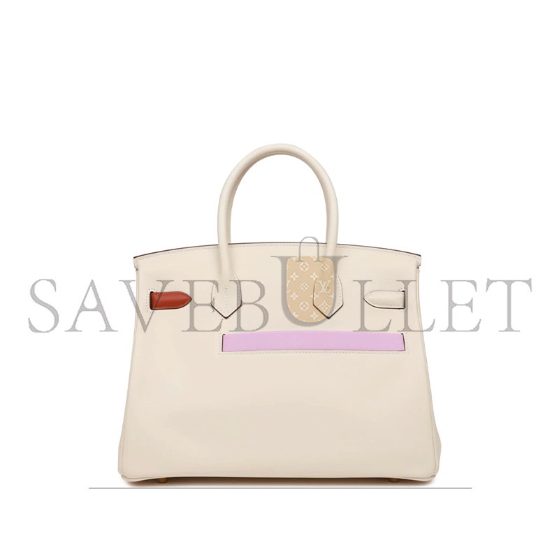 HERMÈS MASTER BIRKIN 30 COLORMATIC NATA HAND BAG VEAU SWIFT LEATHER  (30*22*16cm)